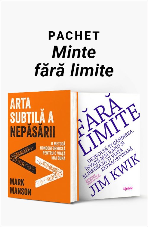 Pachet Minte fără limite - Mark Manson, Jim Kwik