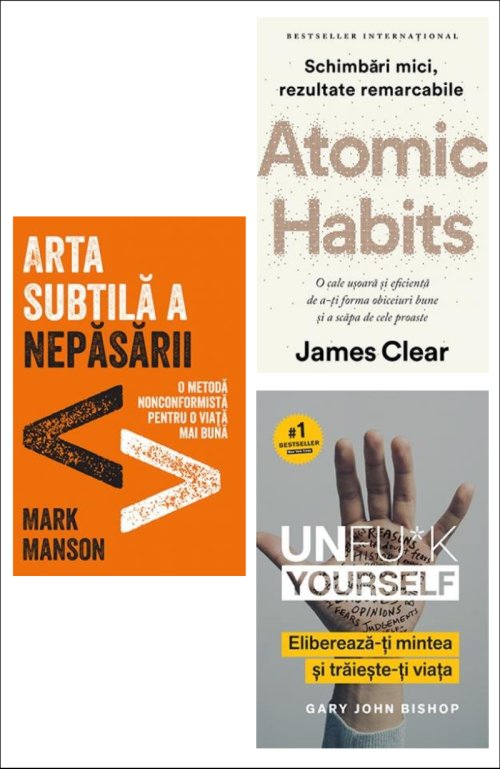 Transformă-ți obiceiurile și mentalitatea - James Clear, Mark Manson, Gary John Bishop