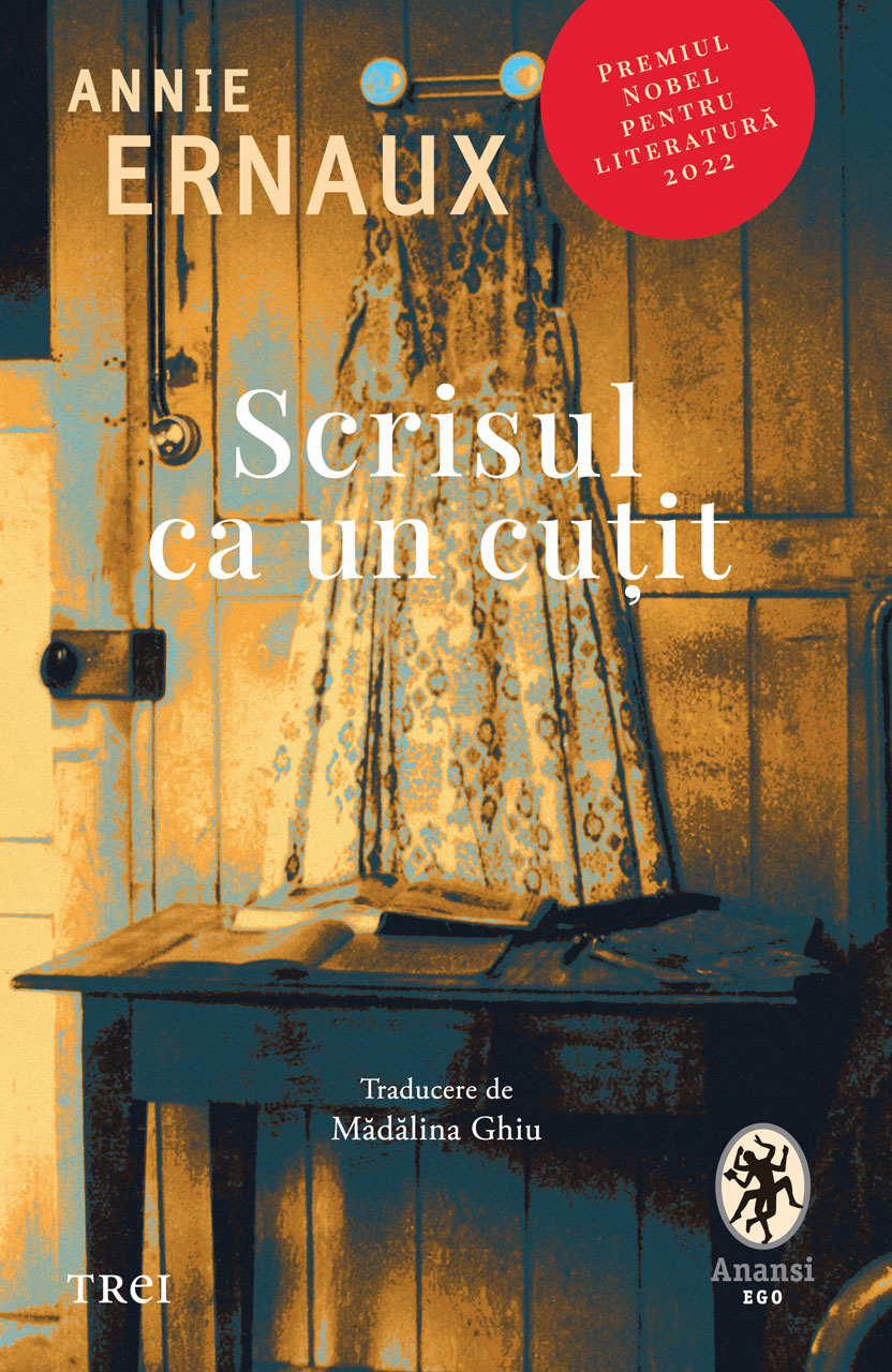 Cover of Scrisul ca un cutit by Annie Ernaux