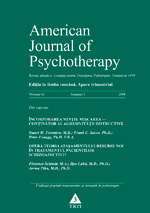 American Journal of Psychotherapy nr. 1/2008