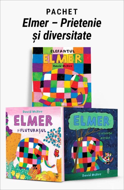 Pachet Elmer – Prietenie și diversitate - David McKee